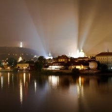 Obraz Noční Praha, 90x60 cm - 1