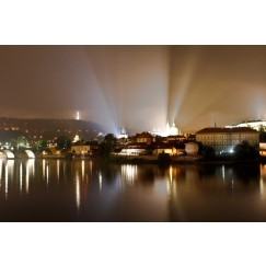 Obraz Noční Praha, 90x60 cm