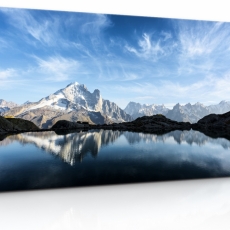 Obraz Panoráma Álp s jazerom, 90x60 cm - 3