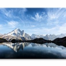 Obraz Panorama Alp s jezerem, 120x80 cm - 1