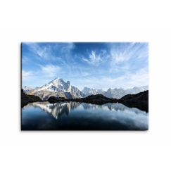 Obraz Panorama Alp s jezerem, 120x80 cm