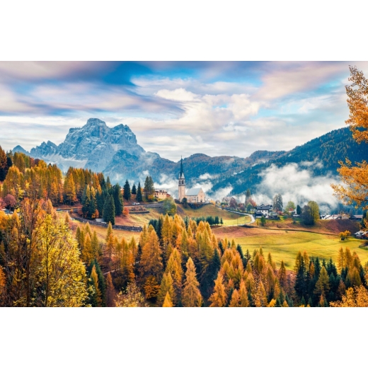Obraz Podzimní vesnice, 60x40 cm - 1