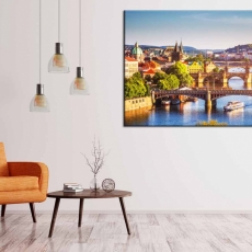 Obraz Pražské mosty, 200x100 cm - 2