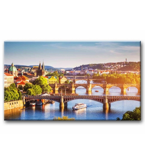 Obraz Pražské mosty, 90x60 cm