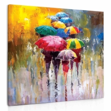 Obraz Prechádzka v daždi, 90x110 cm - 2