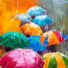Obraz Prechádzka v daždi, 90x110 cm - 3
