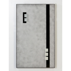 Obraz Quadro, 60x100 cm, stříbrná