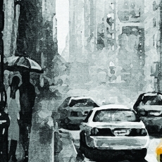 Obraz reprodukce Ulice New Yorku, 120x80 cm - 4