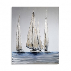 Obraz Sailing 100x80 cm, olej na plátně - 1