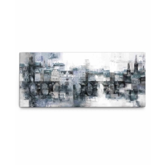 Obraz Snová pražská panoráma, 150x60 cm