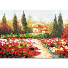 Obraz Summer Garden, 140 cm, olej na plátne - 1