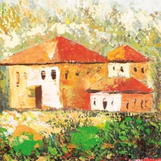 Obraz Summer Garden, 140 cm, olej na plátně - 5