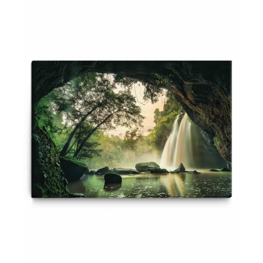 Obraz Vodopád z jeskyně, 120x80 cm - 1
