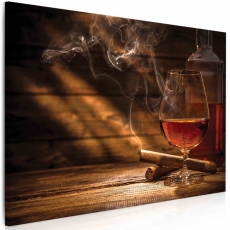 Obraz Whiskey a doutník, 90x60 cm - 3
