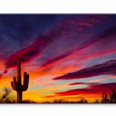 Obraz Západ slunce v poušti, 120x80 cm - 1