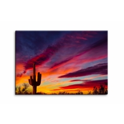 Obraz Západ slunce v poušti, 120x80 cm