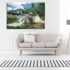 Obraz Zbesilý motorkár, 150x100 cm - 2