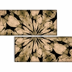 Obraz Zlaté paprsky mandaly, 200x110 cm - 1