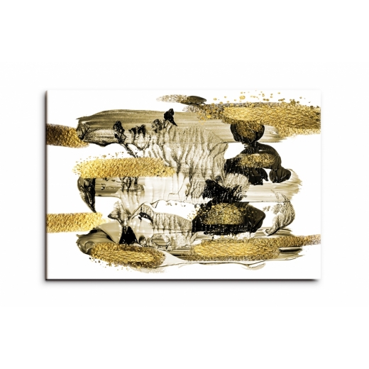 Obraz Zlaté ťahy štetcom, 150x100 cm - 1