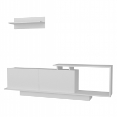 Obývací stěna Asos, 180 cm, bílá  - 1