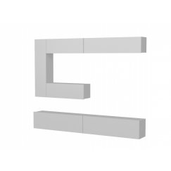 Obývací stěna Gizmo, 240 cm, bílá