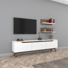 Obývací stěna Kiki, 180 cm, bílá - 4