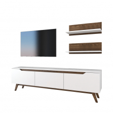 Obývací stěna Kiki, 180 cm, bílá - 8