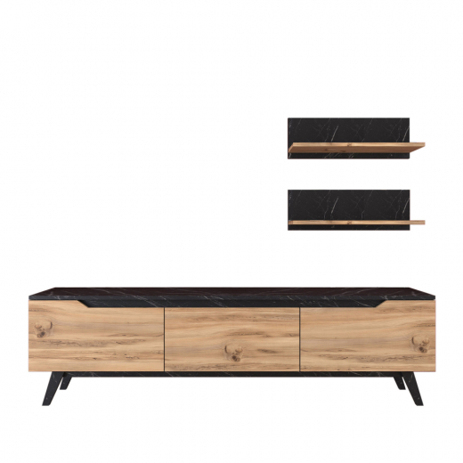 Obývací stěna Monica, 180 cm, ořech - 1