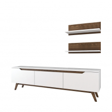 Obývacia stena Kiki, 180 cm, biela - 11