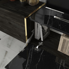 Obývacia stena Veyron, 180 cm, čierna - 5