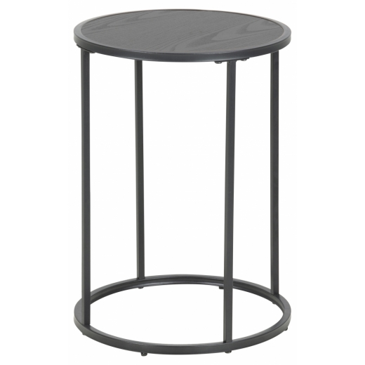Odkládací / noční stolek Aida, 40 cm, černá - 1