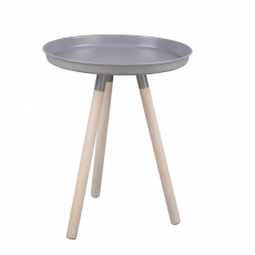 Odkládací / noční stolek Stave, 42,5 cm, šedá - 1