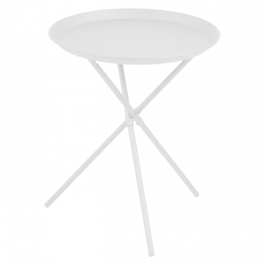 Odkládací / noční stolek Triple, 39 cm, bílá - 1