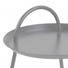 Odkladací / nočný stolík Locky, 39 cm, sivá - 2