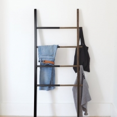Odkladací rebrík Herbert, 150 cm, drevo/čierna - 2