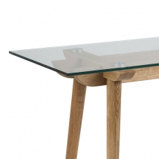 Odkladací stôl sklenený Xena, 140 cm - 4