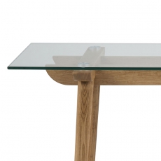 Odkladací stôl sklenený Xena, 140 cm - 5