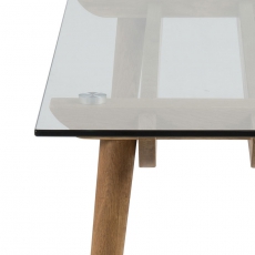 Odkladací stôl sklenený Xena, 140 cm - 6