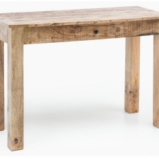 Odkladací stôl so zásuvkou Rustica, 120 cm, mangové drevo - 1