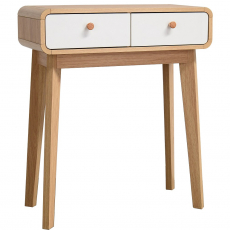 Odkládací stolek, 76 cm, bílá - 1