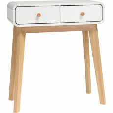 Odkládací stolek, 76 cm, bílá - 1