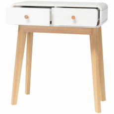 Odkládací stolek, 76 cm, bílá - 4