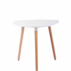 Odkládací stolek Abenra, 80 cm, bílá - 2