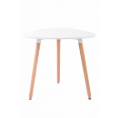 Odkládací stolek Abenra, 80 cm, bílá