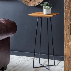 Odkládací stolek Afro, 80 cm, masiv Sheesham - 2