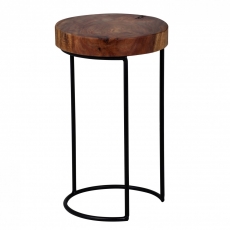 Odkládací stolek Akola, 28x45 cm, masiv Sheesham - 1