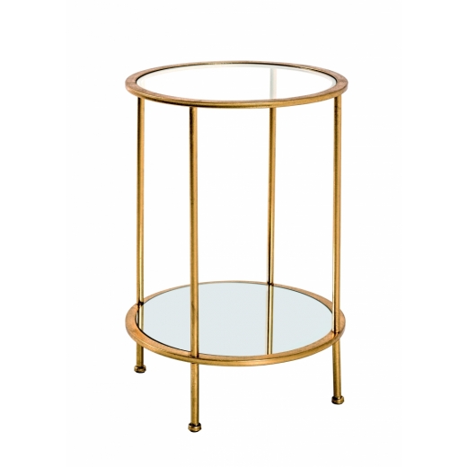 Odkládací stolek Anite I, 55 cm, zlatá - 1