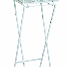 Odkládací stolek Antik, 77 cm, bílá - 1