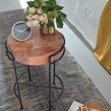 Odkládací stolek Antu, 35 cm, masiv akát - 5