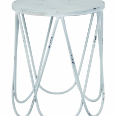 Odkládací stolek Armin, 45 cm, bílá - 1